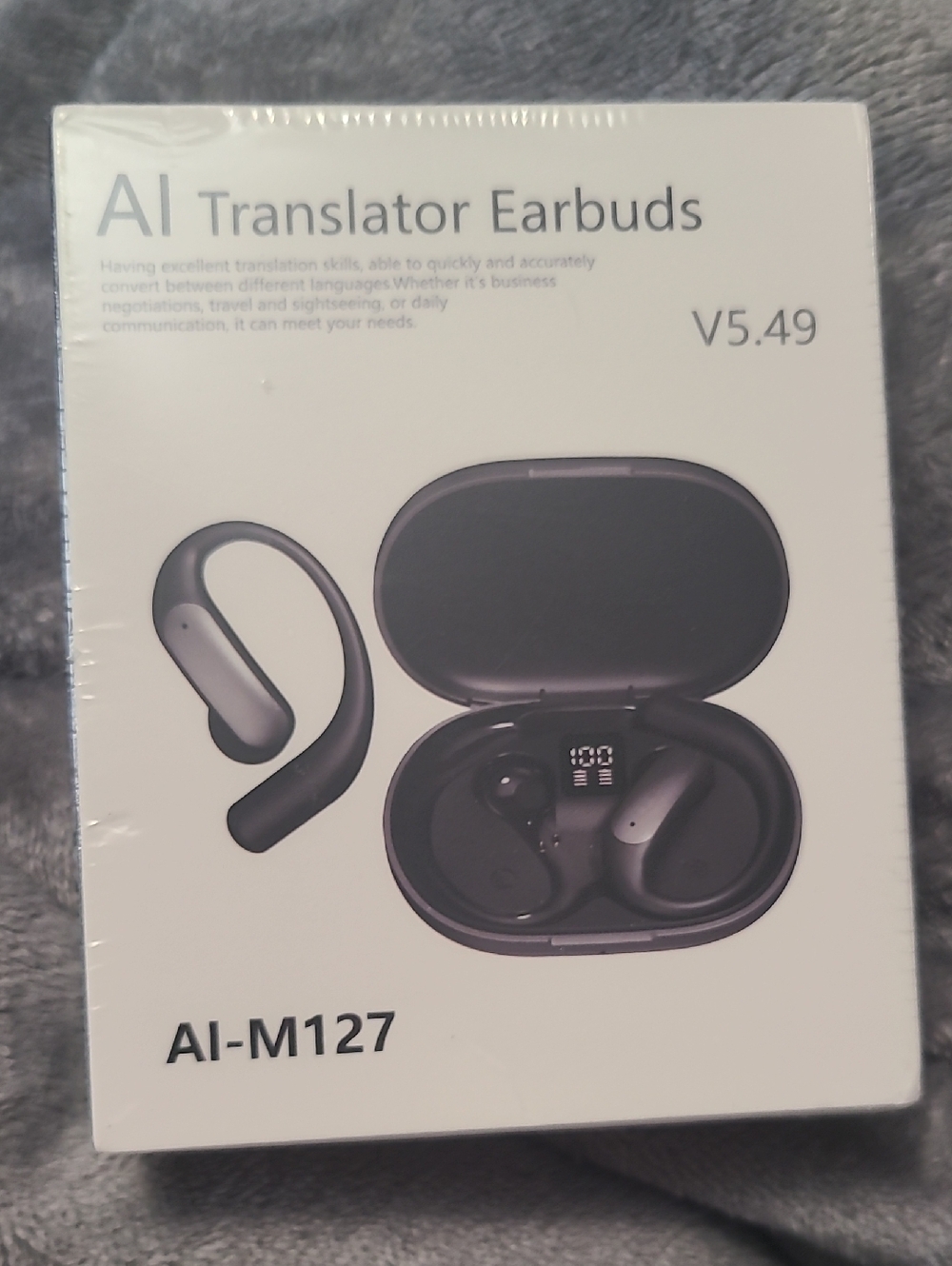 AI Translator Earbuds AI-M127 – Black
